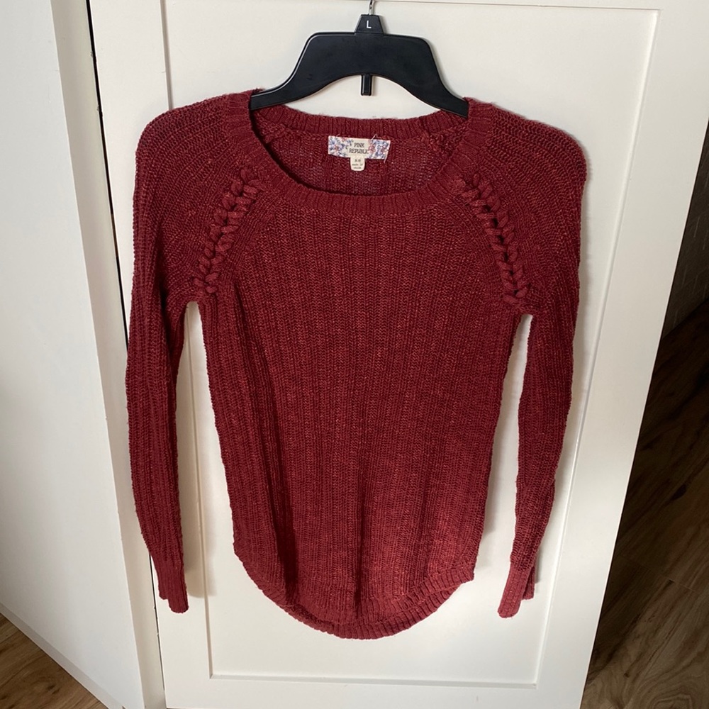 Red Knit Sweater